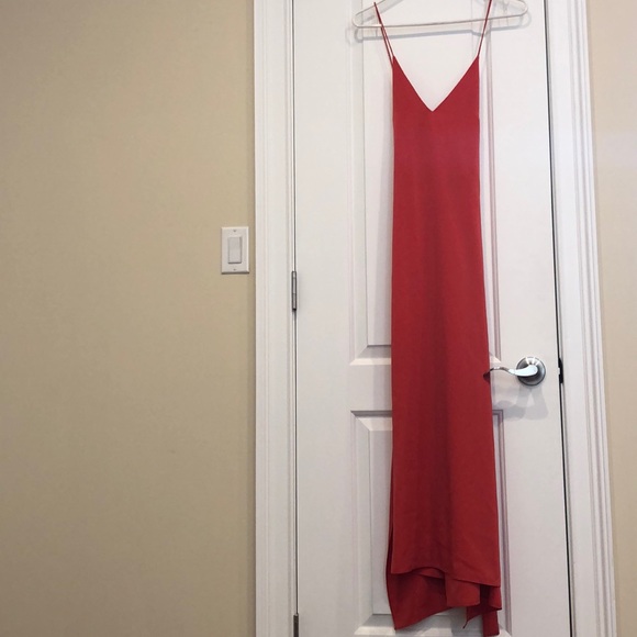 Alexis Dresses & Skirts - Alexis pink analia deep v belted wrap dress